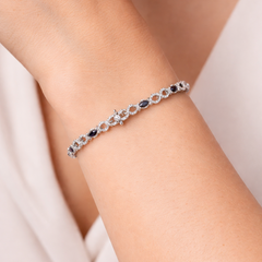 Pulsera Infinito con Circonias Plata .925 con Rodio