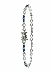 Pulsera Infinito con Circonias Plata .925 con Rodio