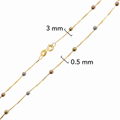 Collar Florentino Viviana Diamantado Oro 10K