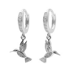 Huggies Colibri Colgante con Micro Circonias Plata .925