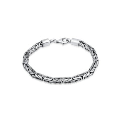 Pulsera Bali Estilo Oxidado 18 cm Plata .925