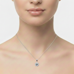 Dije Circonia de 1cm Plata .925