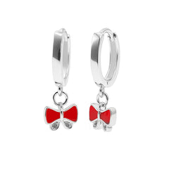 Huggies Moño Esmaltado con Micro Circonias Plata .925