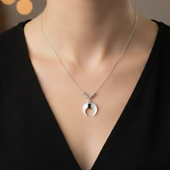 Collar Luna Madre Perla Plata .925