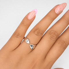 Anillo Ajustable Liso Hecho A Mano Plata .925