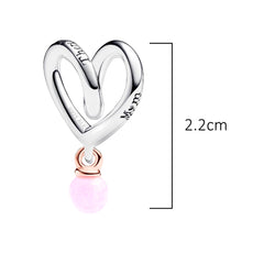 Charm Inspirado Pan 1:1 Mamá no hay Nadie como tú, Plata .925