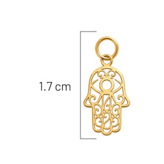 Dije Mano de Fátima Calada Oro 10K
