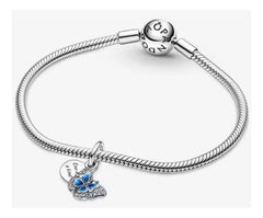Charm Inspirado Pan 1:1 Mariposa con Circonias One of a Kind, Plata .925