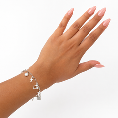 Pulsera Dijes de los 12 Deseos Plata .925