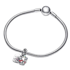 Charm Inspirado Pan 1:1 Doble Pooh y Piglet, Plata .925