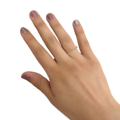 Anillo Silueta de Corazones Oro 10K