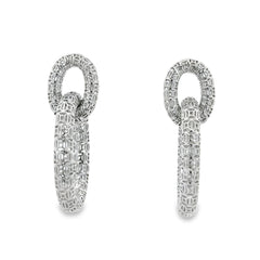 Arete Filigrana Eslabón Colección Esencia Plata .925 con Baño de Rodio