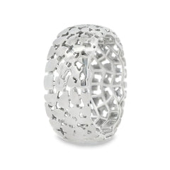 Anillo Filigrana Cruces Colección Esencia Plata .925 Baño de Rodio