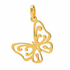 Dije de Mariposa Calada Oro 14K