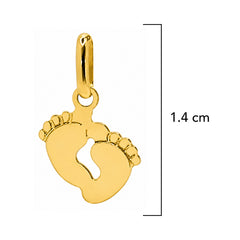 Dije Huellas Liso Oro 14K