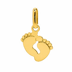 Dije Huellas Liso Oro 14K