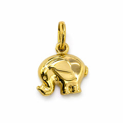 Dije Elefante Bombeado Oro 14K
