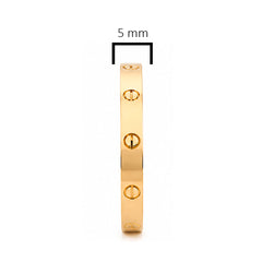 Brazalete Cartier 1:1 Plata .925 con Baño de Oro 18 k