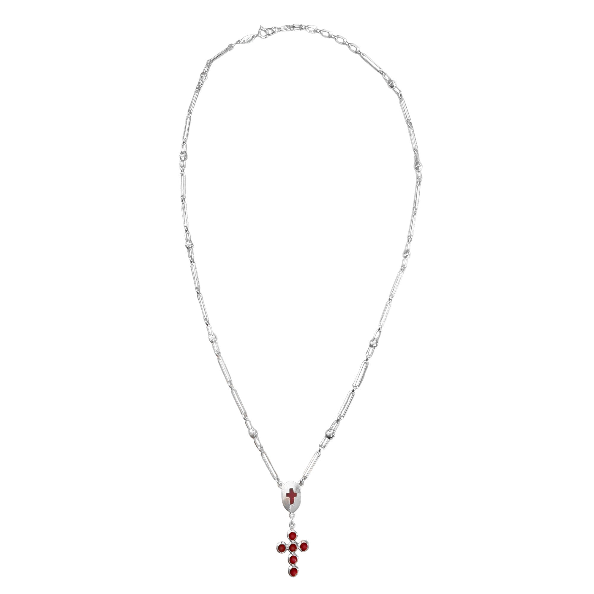 Rosario Cruz con Circonias Plata .925