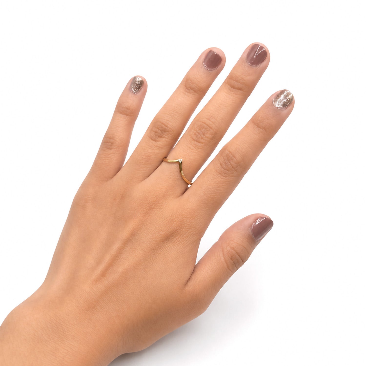 Anillo Tiara con Circonia Oro 10K