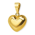 Dije Corazón Bombeado de 2cm Oro 10K