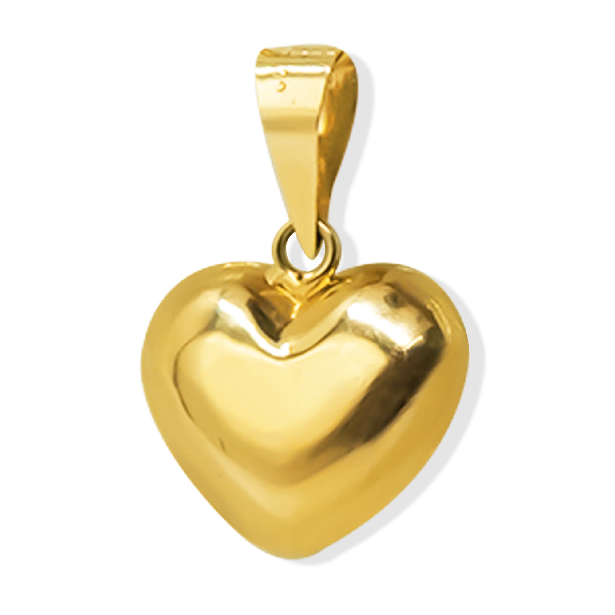 Dije Corazón Bombeado de 2cm Oro 10K