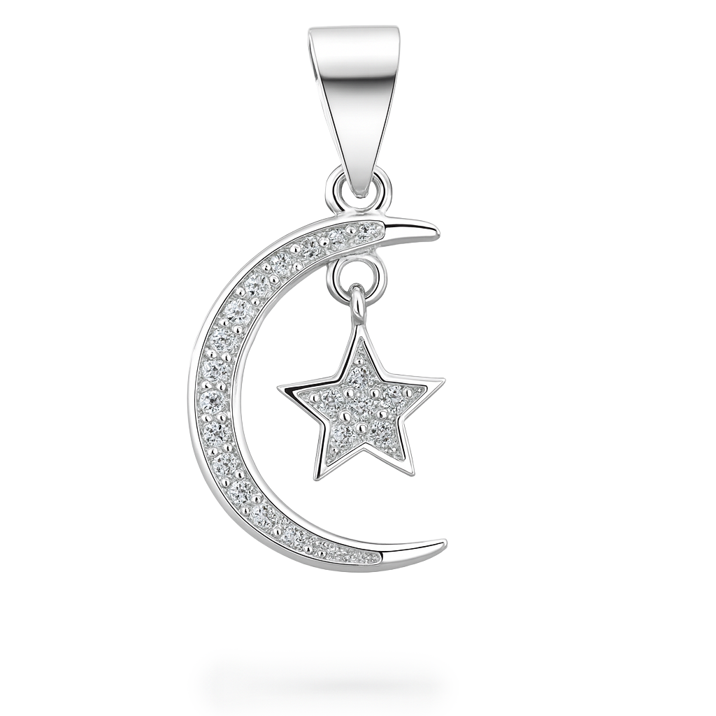 DIJE LUNA PLATA.925