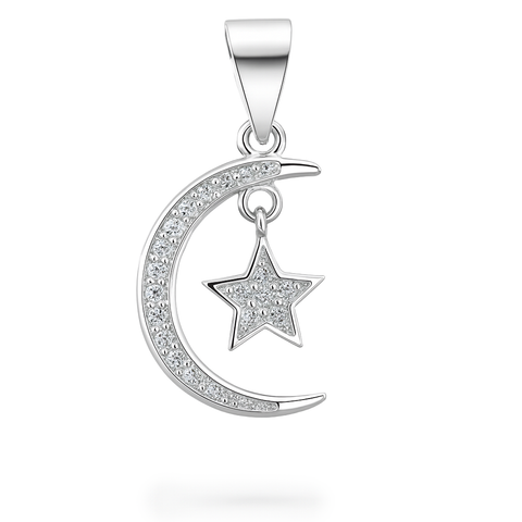 DIJE LUNA PLATA.925