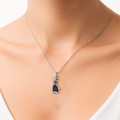 Dije Guante de Box Oxidado de 2.2cm Plata .925