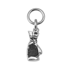 Dije Guante de Box Oxidado de 2.2cm Plata .925