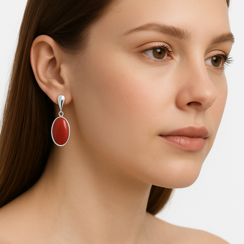 Arete gota Plata .925