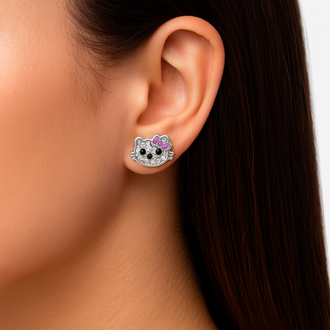 Broquel kitty Plata .925