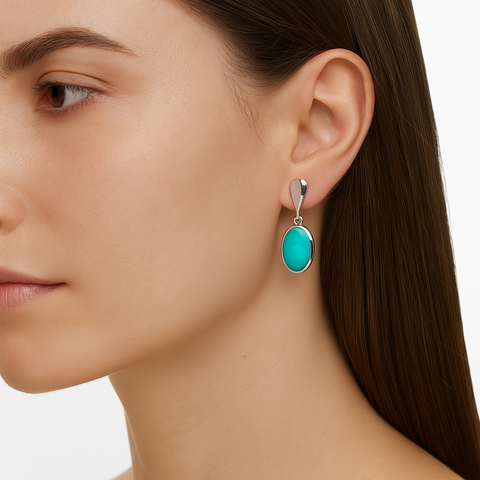 Arete gota Plata .925