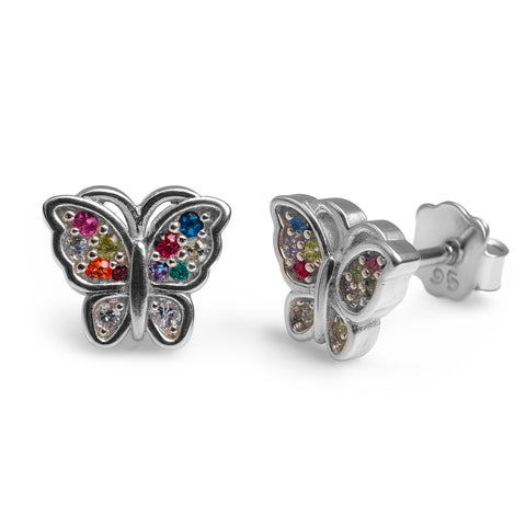 Broquel mariposa Plata .925