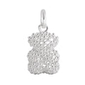 Dije Oso 1.1  Bombeado 2.4 cm Bolitas Chicas Plata .925