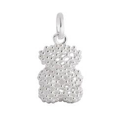 Dije Inspirado Oso Bombeado Plata .925