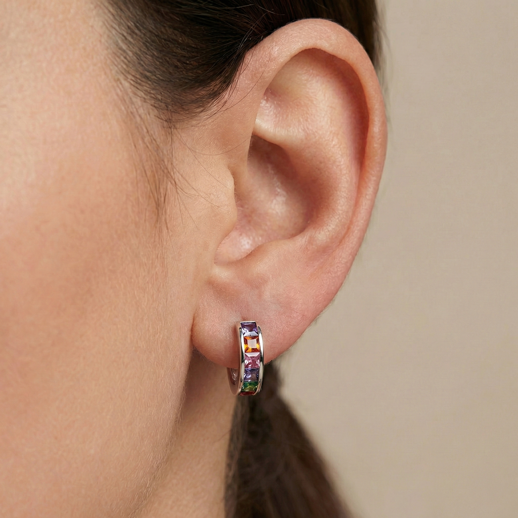 Huggies Linea de Circonias Plata .925