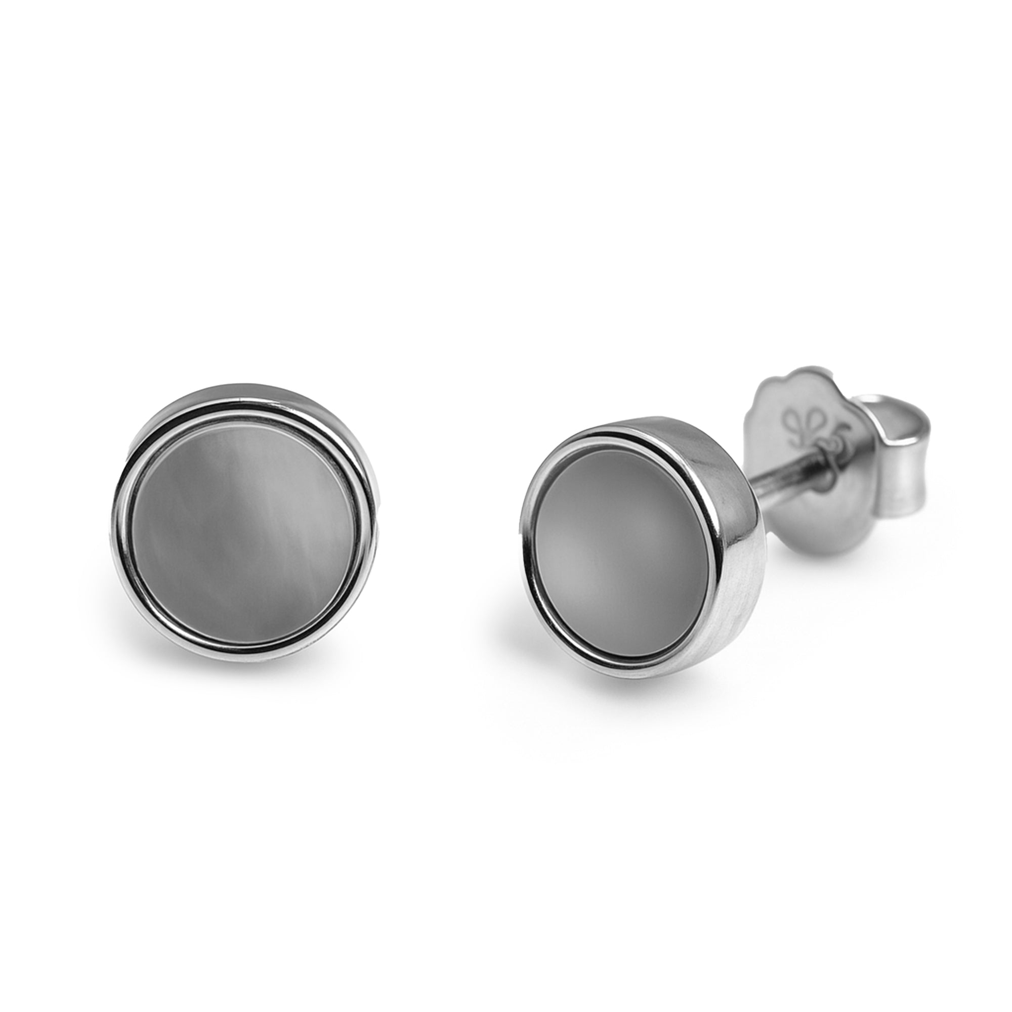 Broquel botón Plata .925