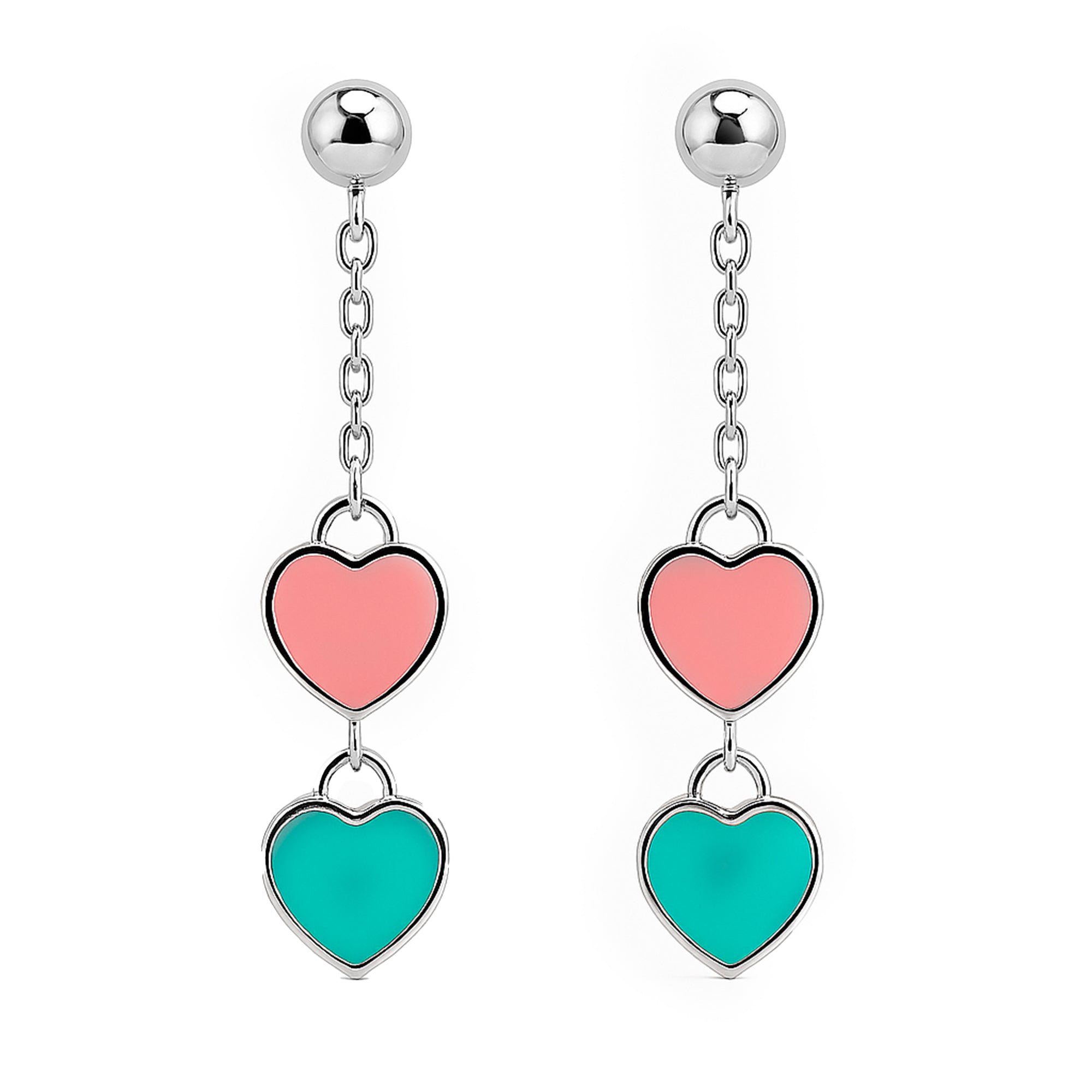 Arete inspirado Tiffany Plata .925