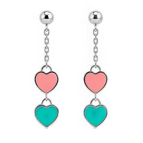 Arete inspirado Tiffany Plata .925