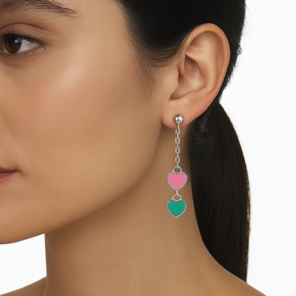 Arete inspirado Tiffany Plata .925