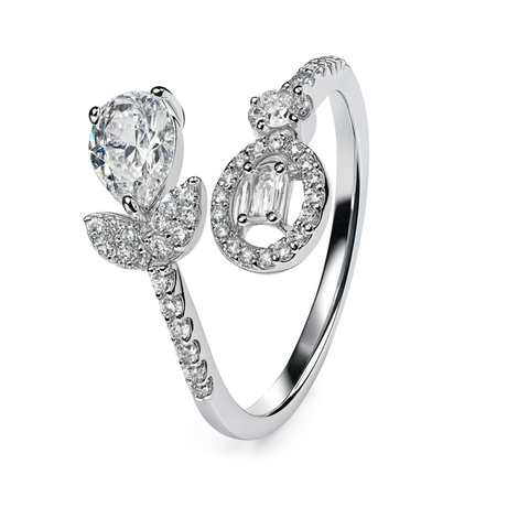 Anillo flor Plata .925