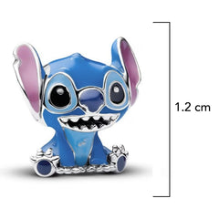 Charm Inspirado Pan 1:1 Stitch Clásico, Plata .925