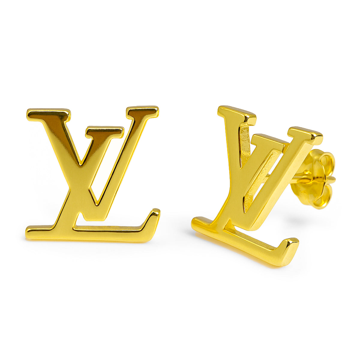 Broquel inspirado LV Plata .925