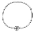 Pulsera Pan 1:1 Flexible con Broche de Barril Grabado Plata .925