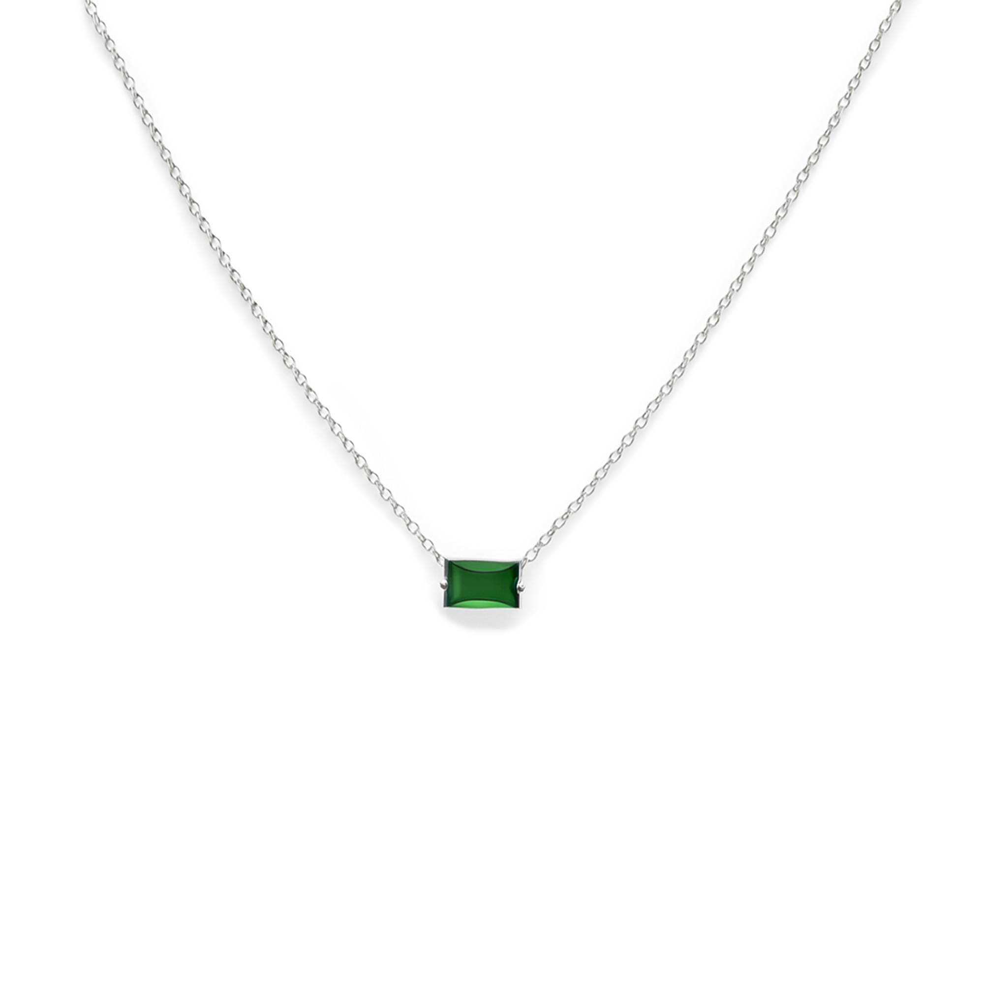 COLLAR CIRCONIA PLATA .925