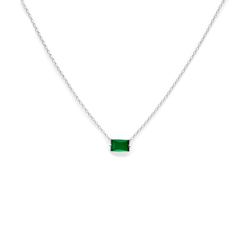 COLLAR CIRCONIA PLATA .925