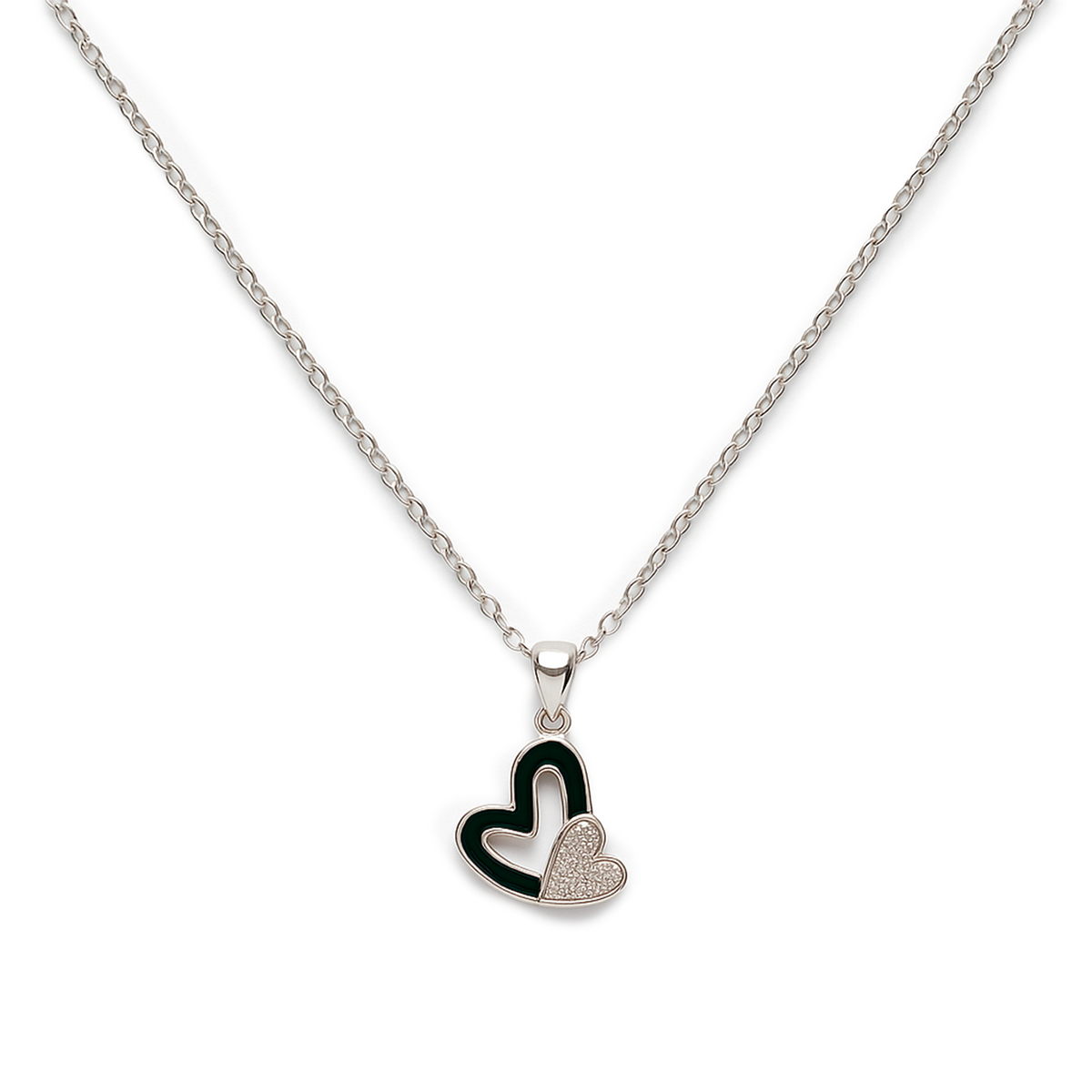 COLLAR CORAZON PLATA .925