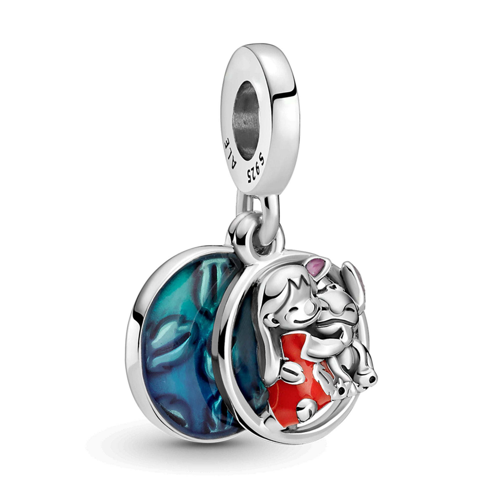Charm Inspirado Pan 1:1 Lilo y Stitch Familia, Plata .925