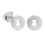 Broquel Inspirado Osos 1.1 Lisos Plata .925